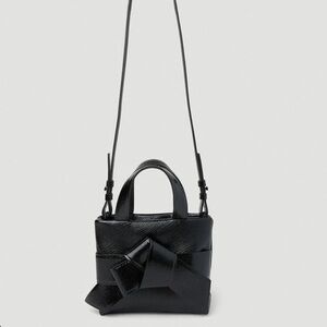 NWT ACNE STUDIOS Musubi Knotted Mini Shoulder crossbody Bag Black